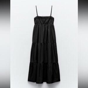 Zara poplin midi dress